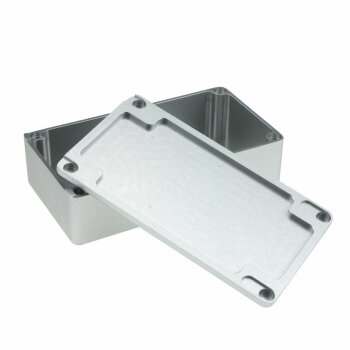 V&M 1590G+ Alu Project Box/Case, Silver, Sliding Magnetic Closure, 99x48x23 (inside)