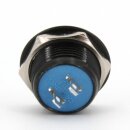 V&M 12mm Vandal/Push Button, Extremely Short - 12.6 (14.6mm), 12V, 50mA - Black