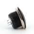 V&M 12mm Vandalen/Druck Taster, extrem kurz - 12,6 (14,6mm), 12V, 50mA - Schwarz