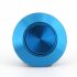 V&M 12mm Vandalen/Druck Taster, extrem kurz - 12,6 (14,6mm), 12V, 50mA - Blau