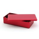 V&M Modding Box 1590G+, Alu eloxiert rot, inkl. Magnete