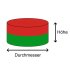 Neodym Magnet mit 3 mm Ø - 8er Pack -