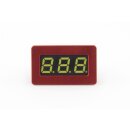 V&M Aluminum Bezel for Voltmeter 0.28" Red