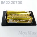 Original MosMax IM2X Akku Halter für 2 x 20-/21700 Li-Ion Zelle -Lötanschluß -