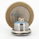 V&M 12mm Vandalen/Druck Taster, extrem kurz - 12,6 (14,6mm), 12V, 50mA - Silber
