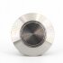 V&M 12mm Vandalen/Druck Taster, extrem kurz - 12,6 (14,6mm), 12V, 50mA - Silber