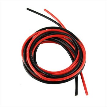 Helocable silicone 2.5mm² / 14AWG - 100cm Red / 100cm Black