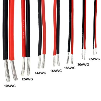 Original Highly flexible silicone cable 24AWG - 4.5 Amps (5min: 10.4 A)