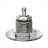ModDog Nano 510 Squonker Konnektor, 22mm silber / schwarz + Nuss + Lock Ring Silber (Edelstahl) plus Nuss u. Lockring