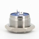 ABM push button, 16mm silver (stainless steel)