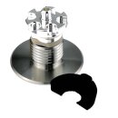 ReseT ModS 510 Squoker V3, Top Cap 22mm Ø, 1mm Dicke + Nuss + Lock-Ring