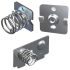 6 x keystone plug-in contact for AAA cells, 2 x 5203 / 5225 / 5213 each
