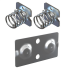 6 x Keystone Einschub Kontakt für AAAA Zellen, 4 x 5203 + 2 x 5227