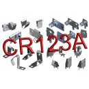 Keystone contacts/clips for CR123A cells, set of 8